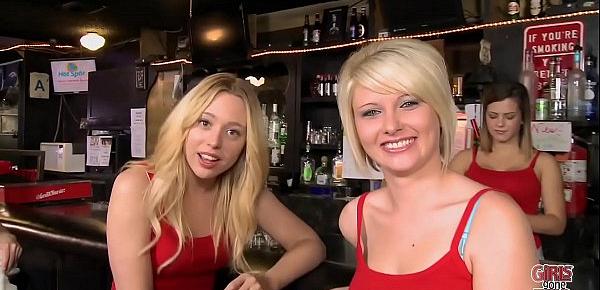  GIRLS GONE WILD - Teen Lesbians Letting Loose At A Bar